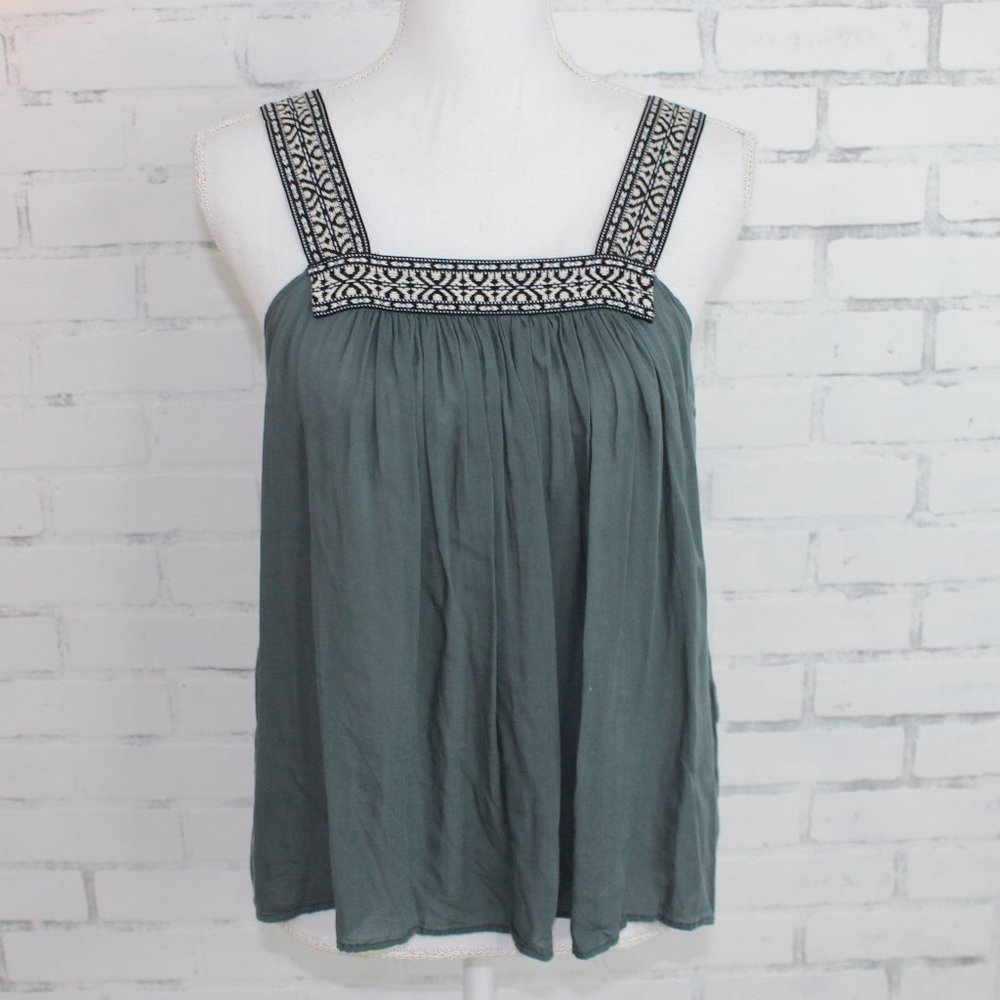 Anama Slate Blue Thick Strap Tank Top